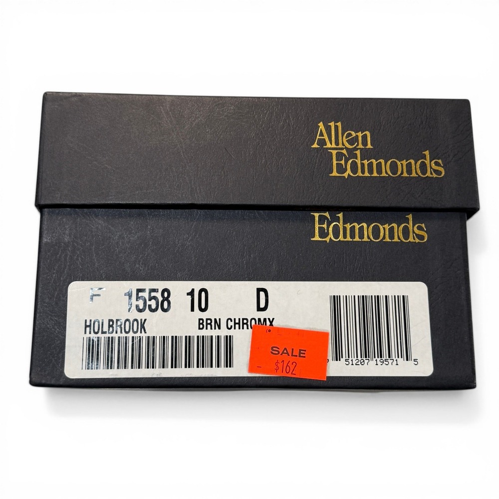 Allen Edmonds Holbrook 1558 Mens 10 D Brown Chromexcel Leather Derby Shoes USA - Picture 7 of 14